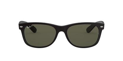 Ray-Ban Rb2132 - anteojos de sol cuadradas Wayfarer Everglass, Negro brillante/transparente., 58 mm