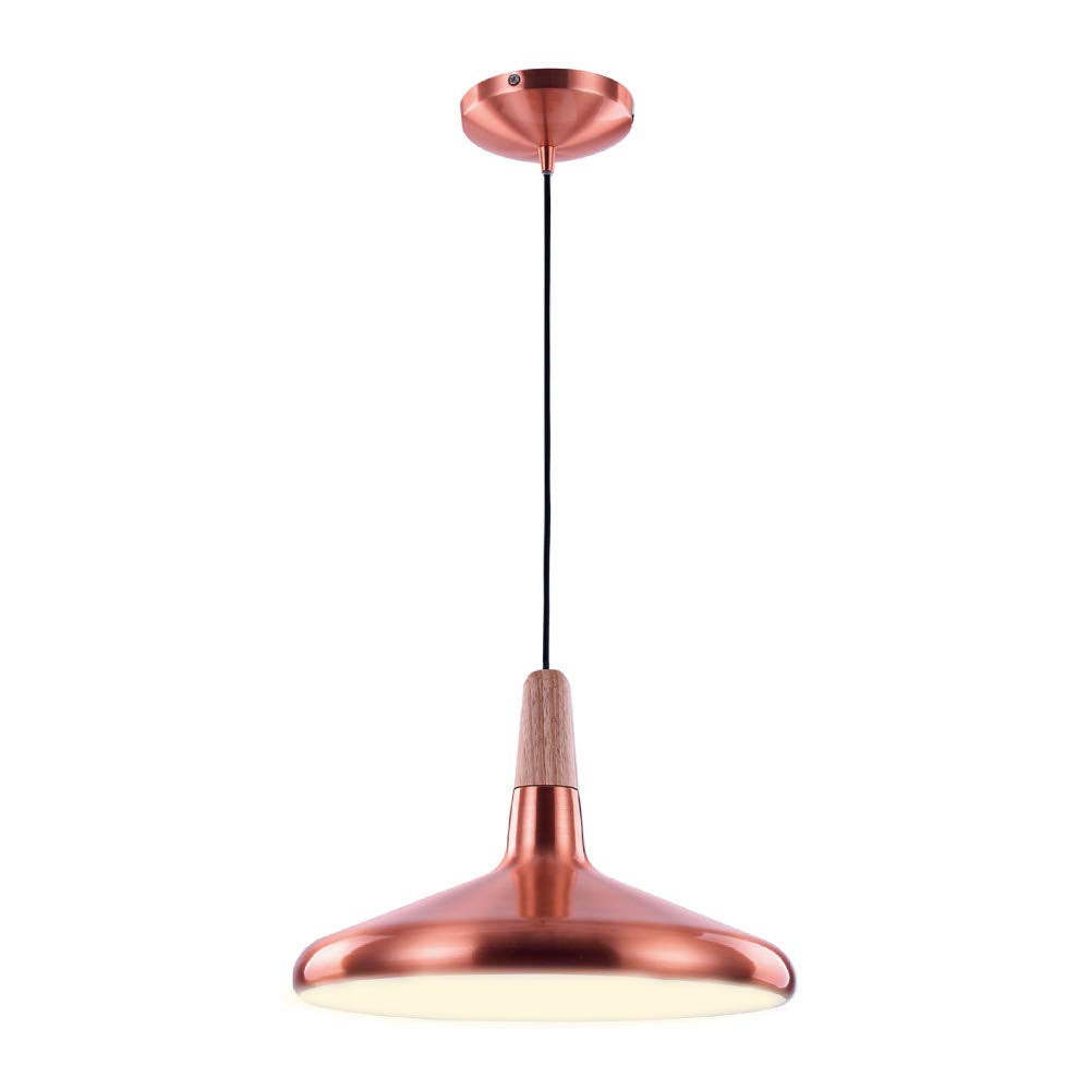 Tecnolite Lámpara Colgante, Base E27, Luz Colgante de Techo Vintage, Color Lámina Cobre, 100-240 V,