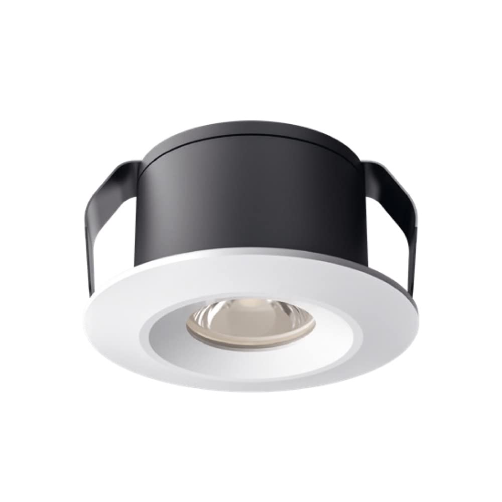 Tecnolite Lámpara Downlight LED Empotrable 1 W, IRC 95, Óptica Dark Light, Luz Suave Cálida, LED integrado
