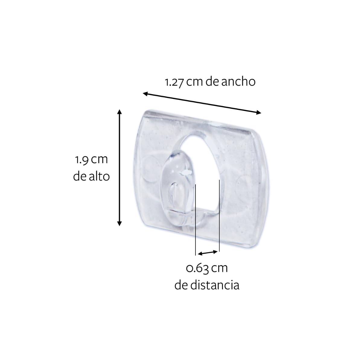 COMMAND 3M Gancho Adhesivo Removible Transparente Mini 18 piezas | Soporta hasta 225 gr, Organiza sin dañar superficies, No requiere herramientas, Fácil de instalar, Fijación segura