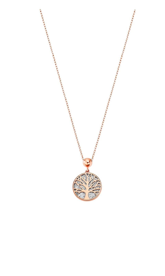 Lotus Style Collar rainbow para dama en tono rosa