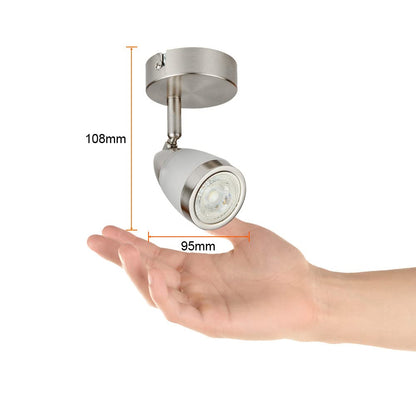 Tecnolite Lámpara Spot de Sobreponer Dirigible Potencia Máx. 50 W, 1 Base GU10, No incluye foco