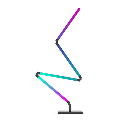 Tecnolite Connect - Lámpara de Pie/Pared Plegable Inteligente WiFi 22 W, Luz RGB + Blanca, Personalizable, Detección de sonido, Compatible con App móvil, Alexa, Google y Siri, Lámpara Interior