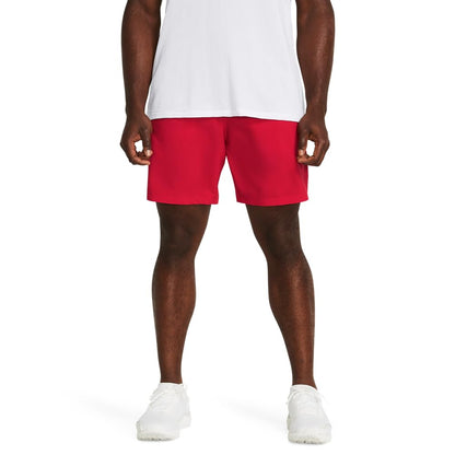 Under Armour short Launch sin forro de 7 pulgadas para hombre - G - (600) Rojo - Rojo - Blanco