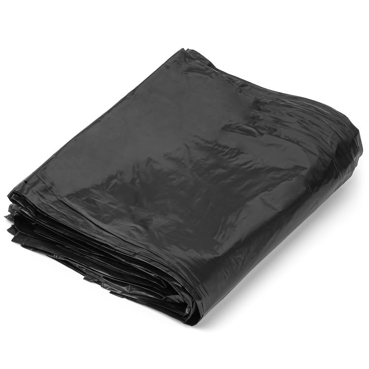 Aluf Plastics 33 Gallon 1.7 MIL (eq) Black Heavy Duty Trash Can Liners - 33" x 39" - Pack of 100 - For Contractor, Industrial, Commercial