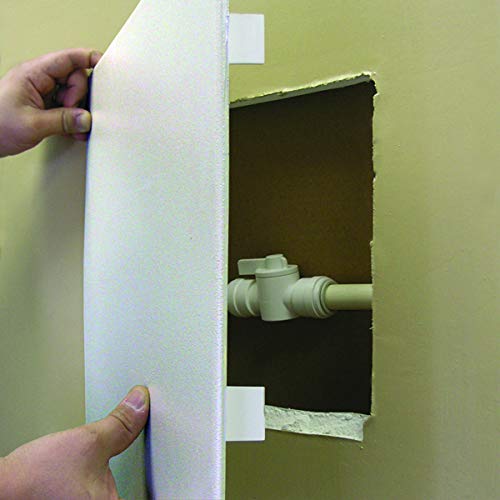 Watts APU9 - Panel de acceso de paneles de yeso para fontanería, cableado y cables, blanco, 8 x 8 pulgadas
