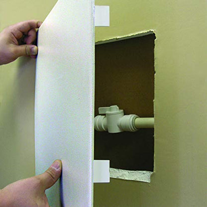 Watts APU9 - Panel de acceso de paneles de yeso para fontanería, cableado y cables, blanco, 8 x 8 pulgadas