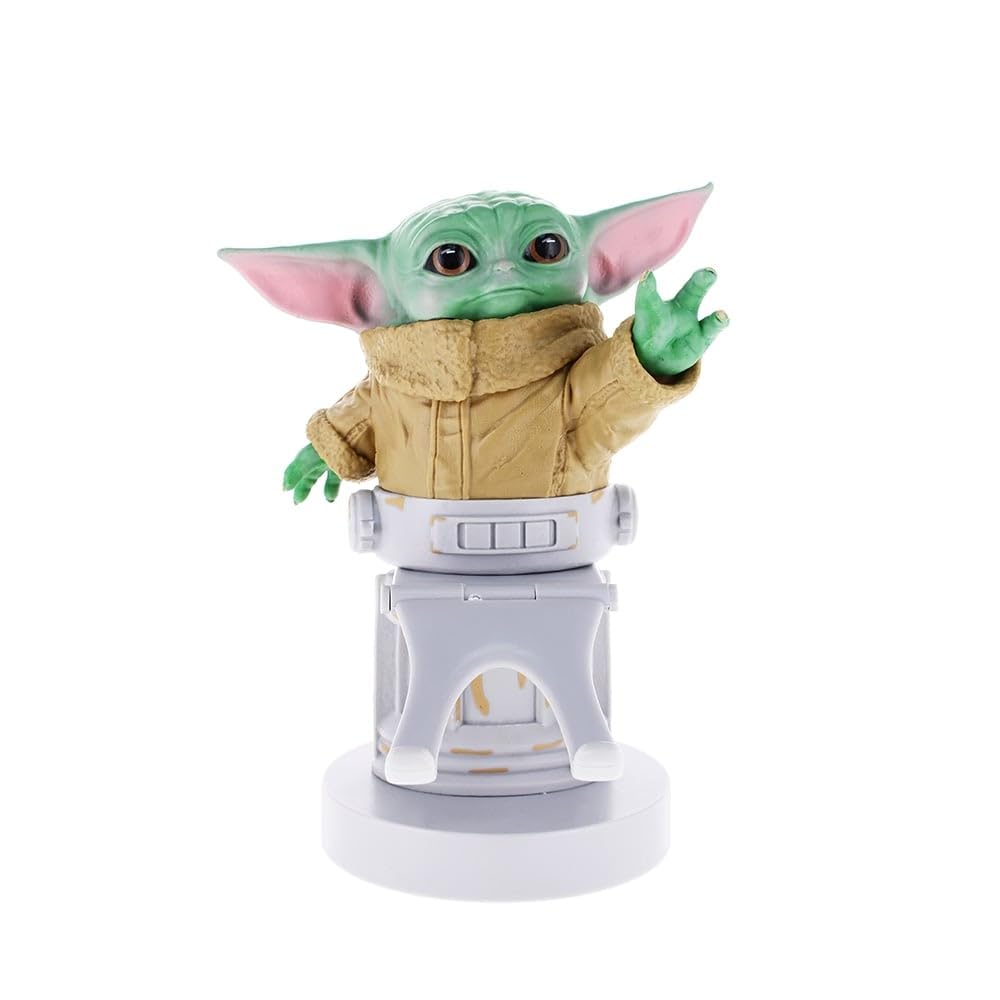 Cable Guys - Star Wars Grogu Seeing Stone Pose Gaming Accessories Holder & Phone Holder for Most Controller (Xbox, PS, Nintendo Switch) & Phone