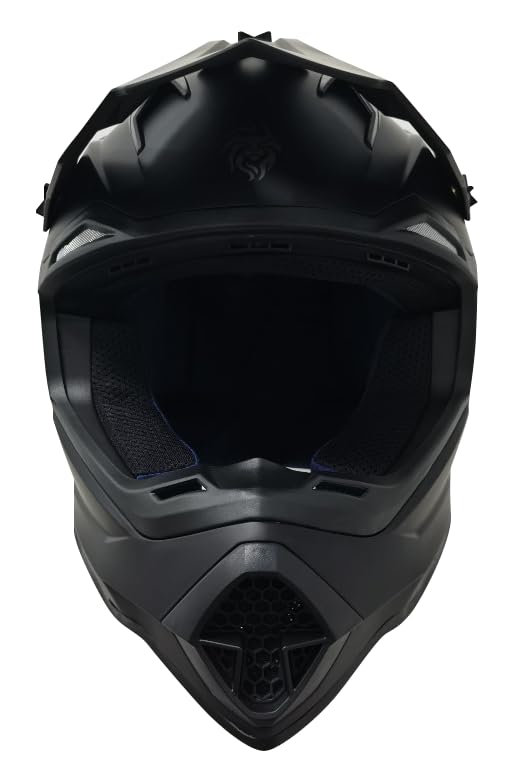KOV Casco Hunter Negro Mate Motocross Certificado Dot ATV