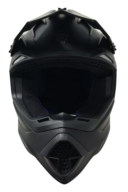 KOV Casco Hunter Negro Mate Motocross Certificado Dot ATV