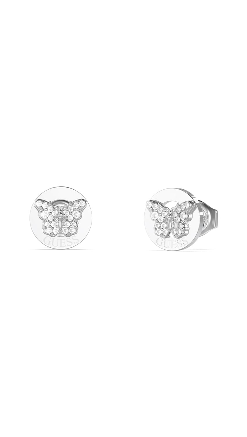 GUESS Aretes para Mujer BORBOLETA color Plata