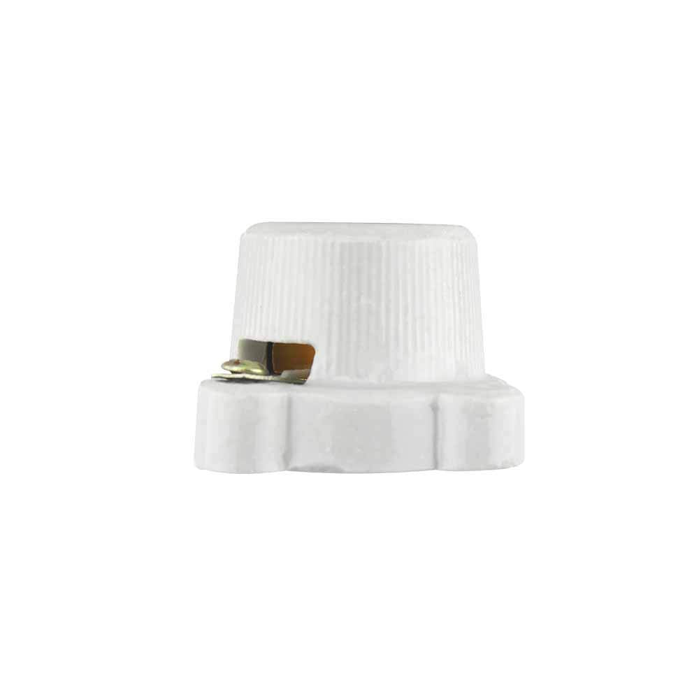 SANELEC, Portalámpara Cuadrada, Tipo Anuncio de Porcelana, 660 W, Entrada E27, Modelo 2479