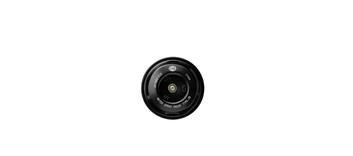 HELLA 012588011 - Kit de Cuerno de Disco para Motocicleta (12 V, Ajuste Universal), Tono Alto y bajo / 12 V, Negro