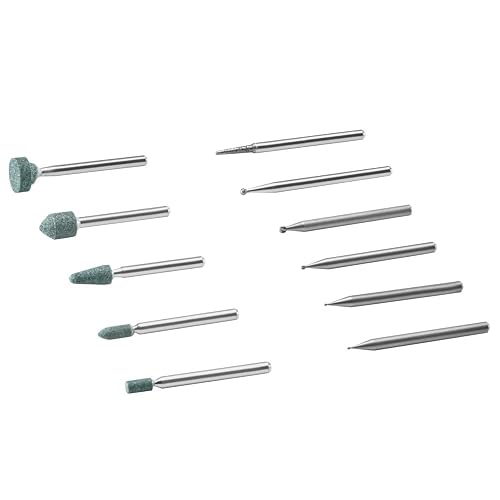 Dremel 729-01 Kit de accesorios para herramientas giratorias para tallar y grabar, incluye brocas de grabado y piedras de molienda, ideal para madera, metal y vidrio