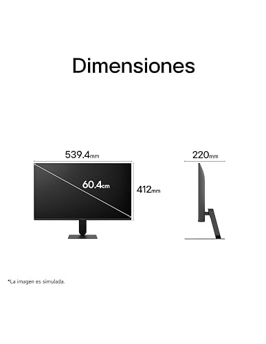 LG Monitor Gamer 24U411B-B, 24" Panel IPS y resolución Full HD (1920x1080), 144Hz, FreeSync, Contrast Ratio 1050:1, 1ms MBR