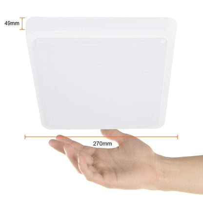Tecnolite - Lámpara LED de Techo, Color Blanco, Luminario Cuadrado para Sobreponer, Luz Cálida Suave, 20 W