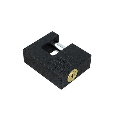 Phillips Candado de Hierro TX-110 de Extra Seguridad, Candado Tipo Cortina de Alta Resistencia con Llave Tetra y 16 Pernos, Diseño Anti-Palanca para Zaguanes y Puertas Industriales