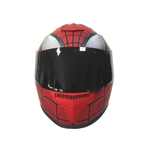 Casco Motocicleta Marca - Edge - Estilo Marvel - Visor Doble ANTIVAHO - Certificado Dot - Moto Cascos