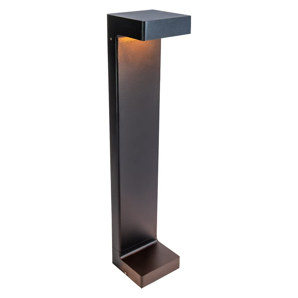 Tecnolite - Mini Poste LED Exterior 9 W, Luz Cálida Brillante, IP65, IK08, No atenuable