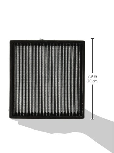 K&N Filtro de aire de cabina premium: alto rendimiento, lavable, flujo de aire limpio a su cabina: diseñado para modelos de vehículos seleccionados de Toyota/Subaru/Suzuki/Scion 2004-2019, VF1013