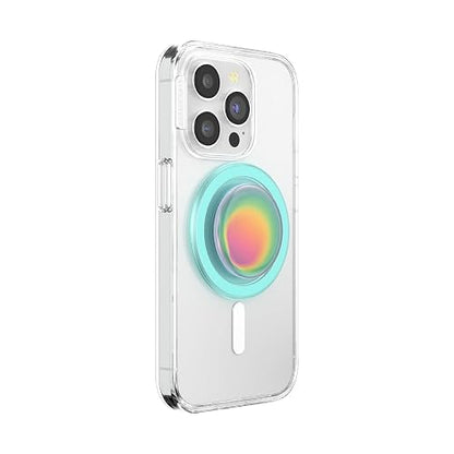 PopSockets - Agarre Redondo para teléfono Compatible con MagSafe, Anillo Adaptador Incluido, Soporte para teléfono, Carga inalámbrica Compatible - Boca Aura