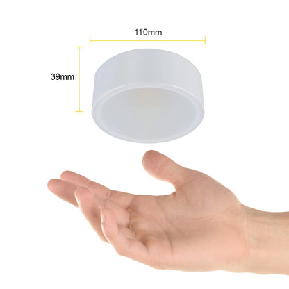 Tecnolite Lámpara Plafón LED Redonda Atenuable 9 W - Sobreponer en Techo, Luz Blanca Neutra, 127 V, IRC 90, Interiores, LED integrado, Ideal para pasillos, dormitorio, cocina y sala