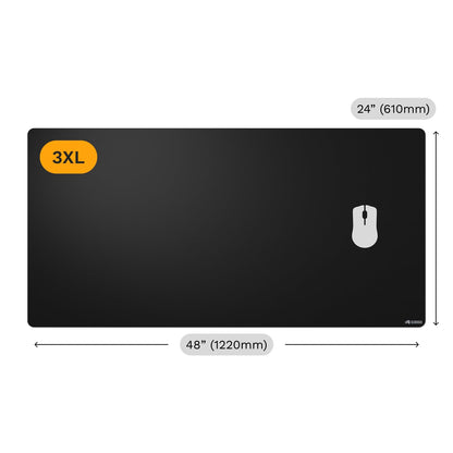 Glorious Gaming Mouse Pad GMP 2-3XL - Alfombrilla de Mouse a Prueba de derrames, optimizada para sensores de Juego, Superficie equilibrada para Velocidad y Control, diseño sin Bordes - 1220 mm x 610