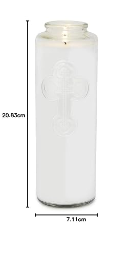 Root Candles - Vela de Cristal para meditación, diseño de 7 días, Transparente