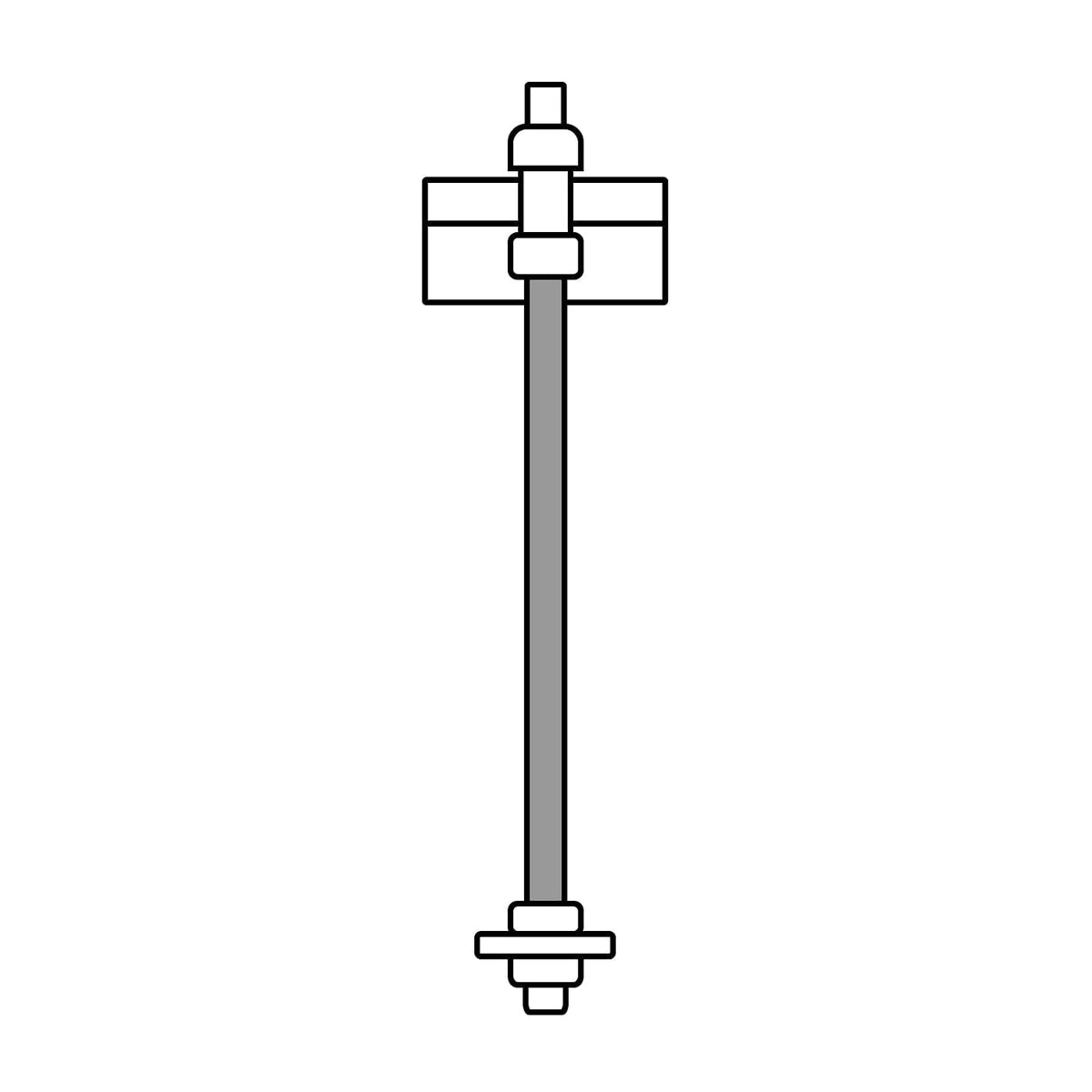 Fiero VARO-5/16, Varilla roscada 1 x 5/16" Cuerda standard