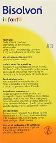 Bisolvon Jarabe, Infantil, Sabor Fresa, 120ml