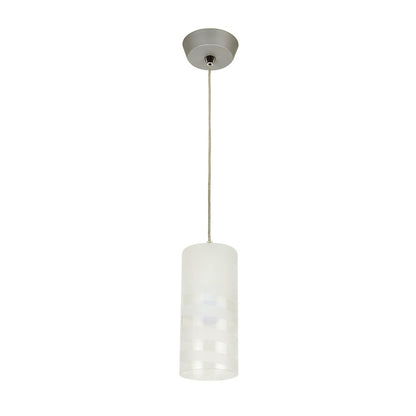 Tecnolite Lámpara Colgante, Base E27, Luz Colgante de Techo Moderno, Color Cristal Opalino, 100 - 240 V,