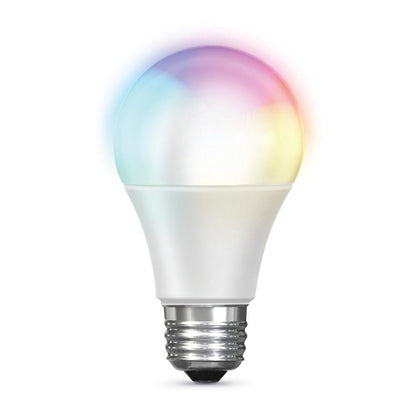 Feit Electric Foco LED Inteligente WiFi, Cambia de Color, Sin Hub - 1 Unidad (Paquete de 1) - A19 - 60 watts