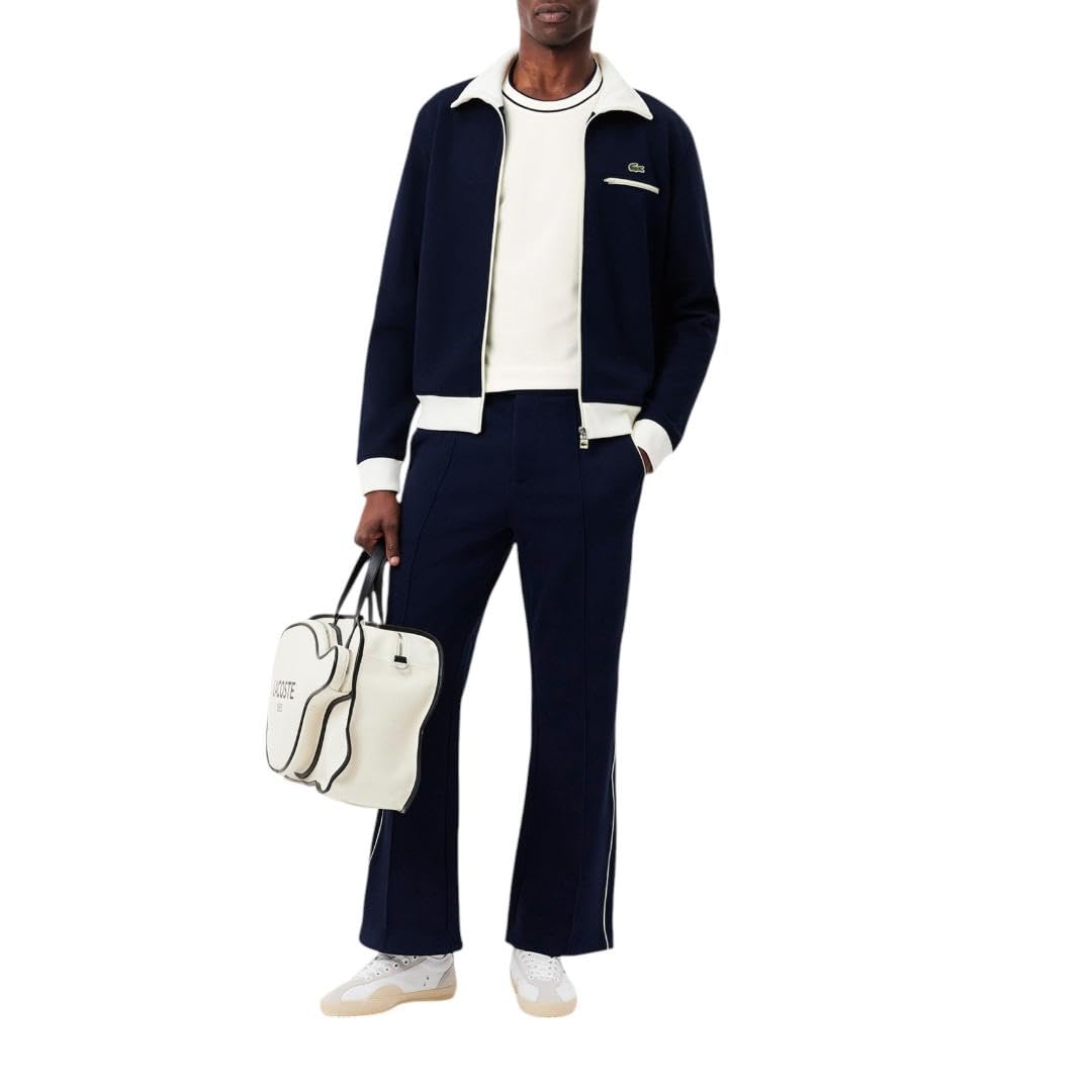 Lacoste - Playera con Cuello de Rayas piqué para Hombre