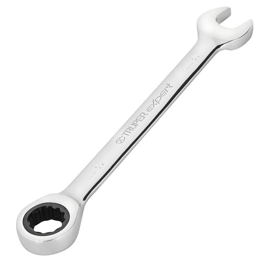 Truper Expert LL-2018MX, Llave combinada con matraca, 18 x 230 mm