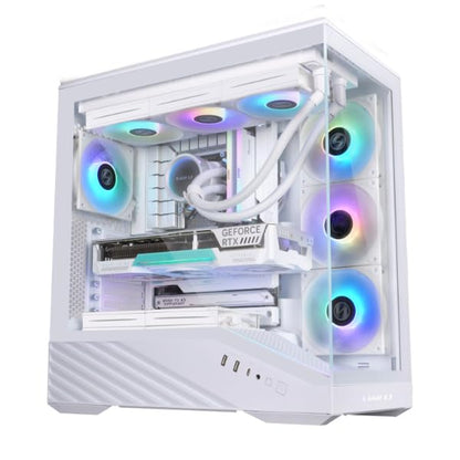 Lian LI Vector V100 White – ARGB ATX/mATX/ITX Case with Clean Pro Gamer Style