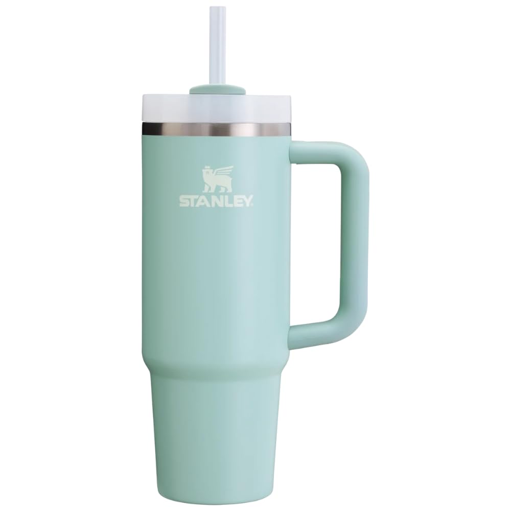 Stanley Quencher FlowState 887 ml Termo con Popote, Acero Inoxidable - Seafoam