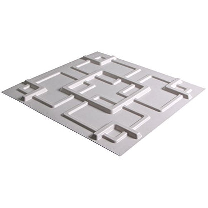 Contempo Living 3D-Rex Panel 3D de Pared, 27 pies cuadrados (2.5 metros cuadrados), Blanco