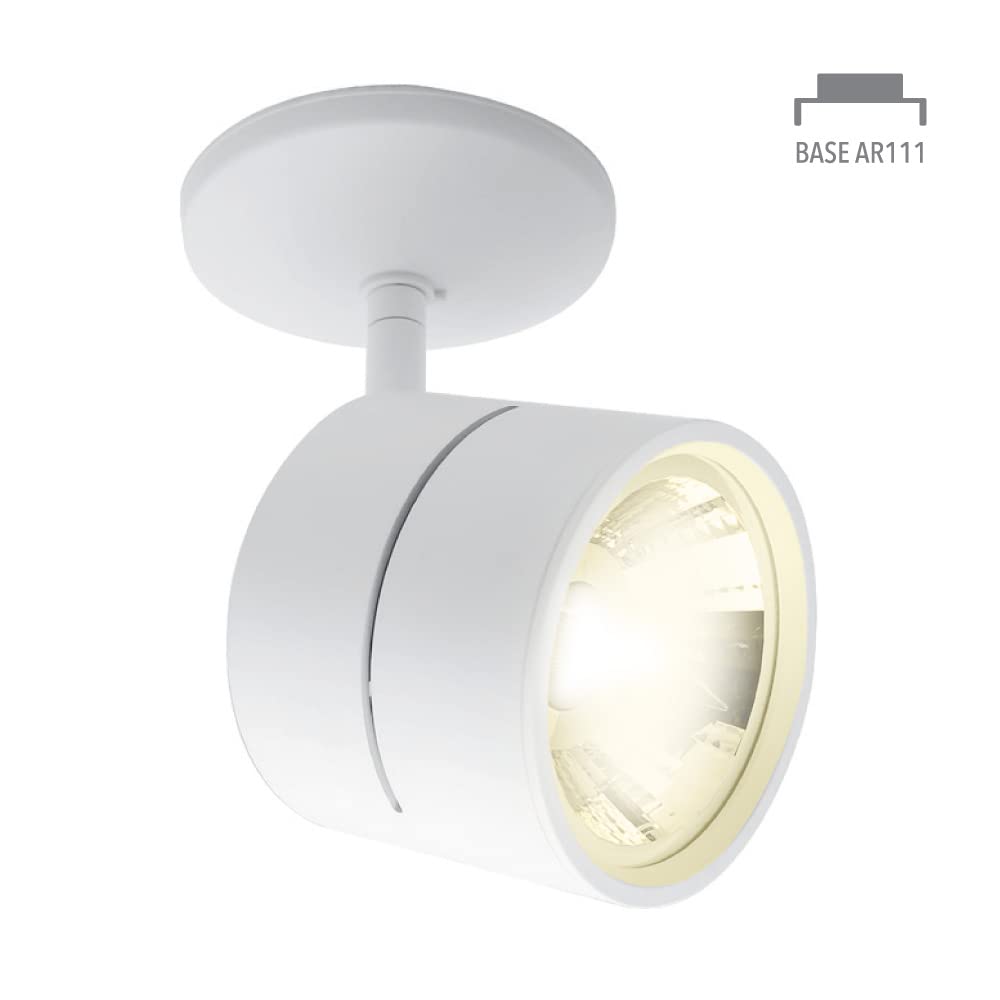 Tecnolite Lámpara Spot de Sobreponer Dirigible Potencia Máx. 60 W, Base G53, Interiores, No incluye foco