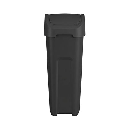 Guateplast Bote de Basura 50 L | Negro, tapa swing removible, libre de BPA, resistente