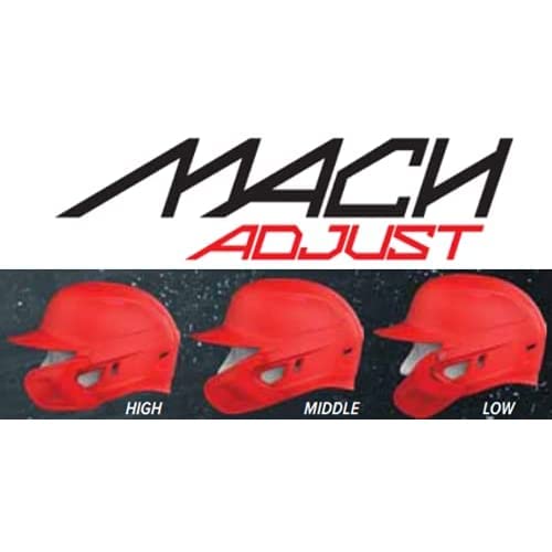 Rawlings | Mach Adjust Face Guard | Adjustable Extension Piece | Fits Mach Series Helmets | Gloss| LHB & RHB Options