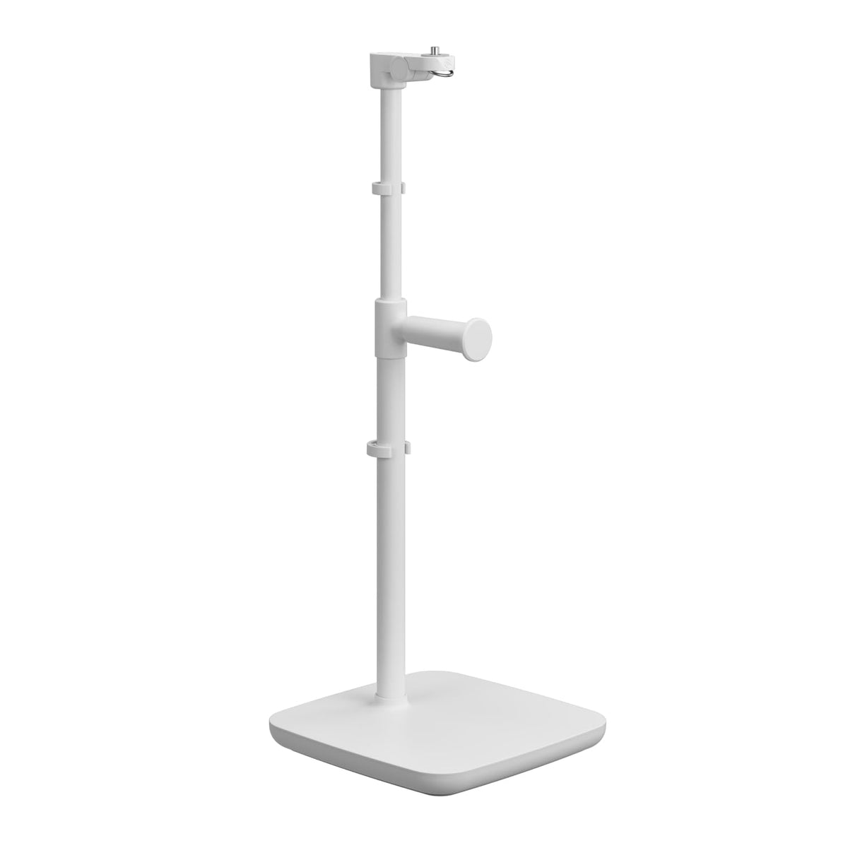 Stand para Key Light Neo – Soporte de escritorio con base pesada, altura e inclinación ajustables, soporte para auriculares, blanco limpio – Para Key Light Neo o Facecam Neo