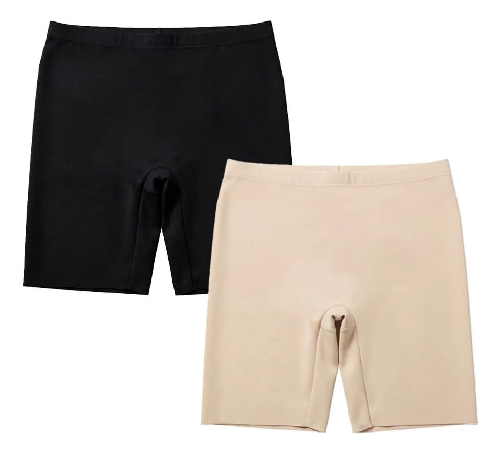 BodyControl Boxer Tipo Faja Moldeadora Control Medio - M - NUDE - NEGRO - SET 2
