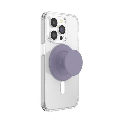 PopSockets - Agarre Redondo para teléfono Compatible con MagSafe, Anillo Adaptador Incluido, Soporte para teléfono, Carga inalámbrica, Compatible con Suave Tacto al anochecer