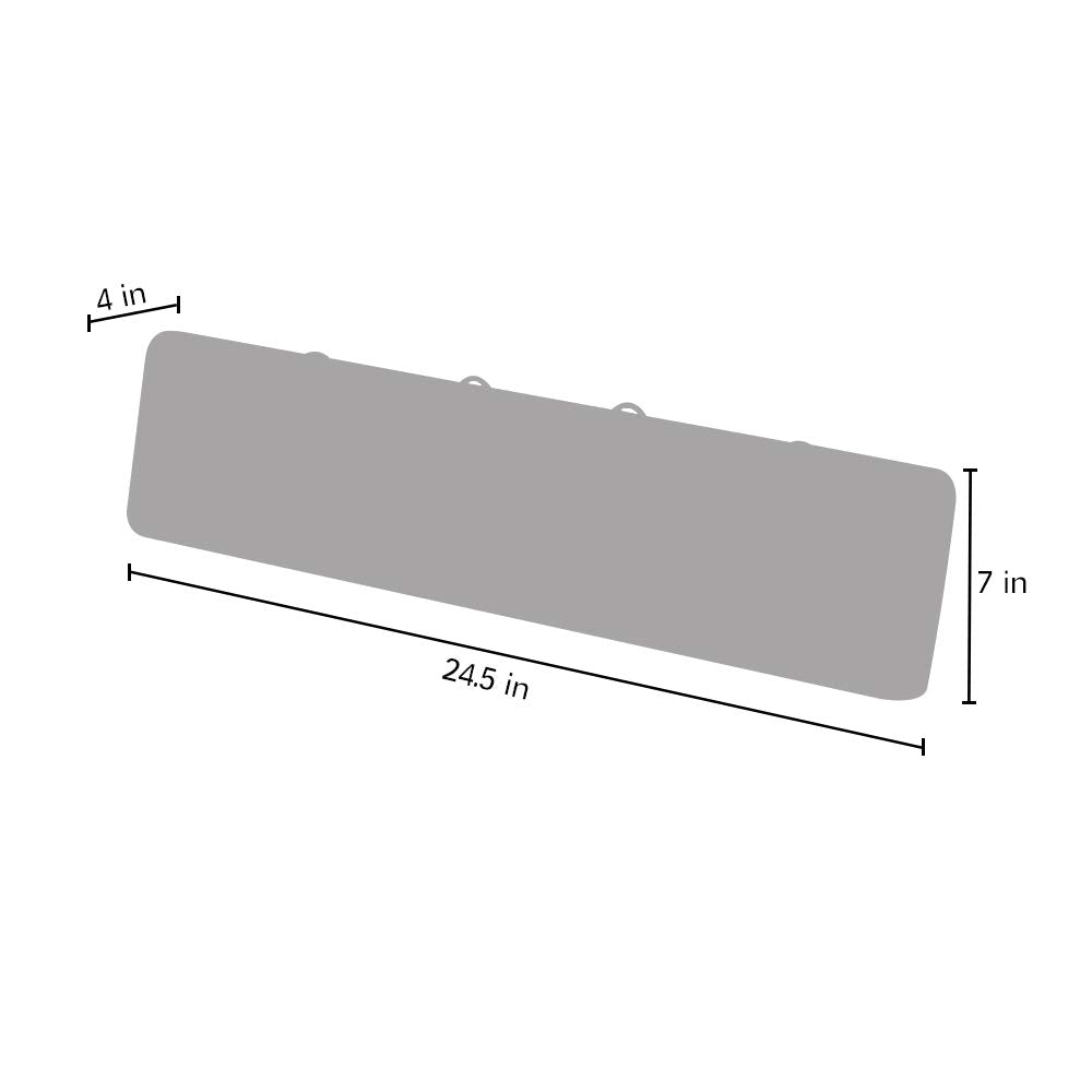 AZL1 Life Concept Ganchos de pared de madera café de 24 pulgadas, 5 ganchos rústicos, madera de pino maciza