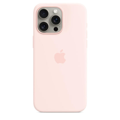 Apple Funda FineWoven con MagSafe para iPhone 15 Plus, Rojo Mora - Rosa claro - 15 pro max - Silicón
