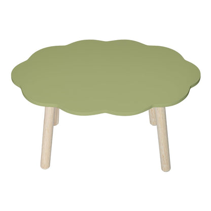 DUDUK Mesa Nube Infantil para Jugar y Aprender - Verde