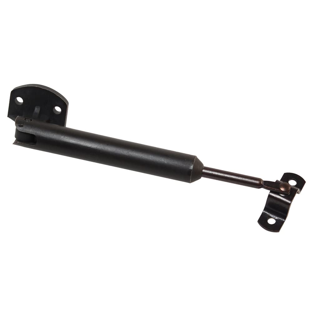 RV Designer H279, Soporte de Puerta, plástico y Metal, con Resorte de 6-1/4 Pulgadas, Accesorios de gabinete, Negro, 2 por Paquete