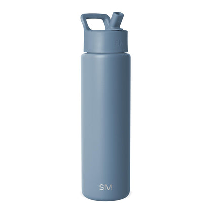 Simple Modern Botella de Agua con Popote, Colección Summit, 532-887 ml - 30 onzas - -Blue Dune