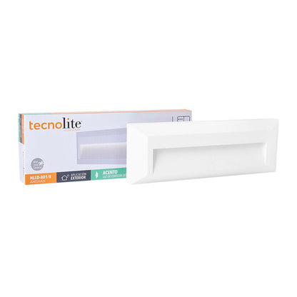 Tecnolite - Lámpara de exterior LED para sobreponer, 1.5 W, Luz blanca neutra, ideal zona costera