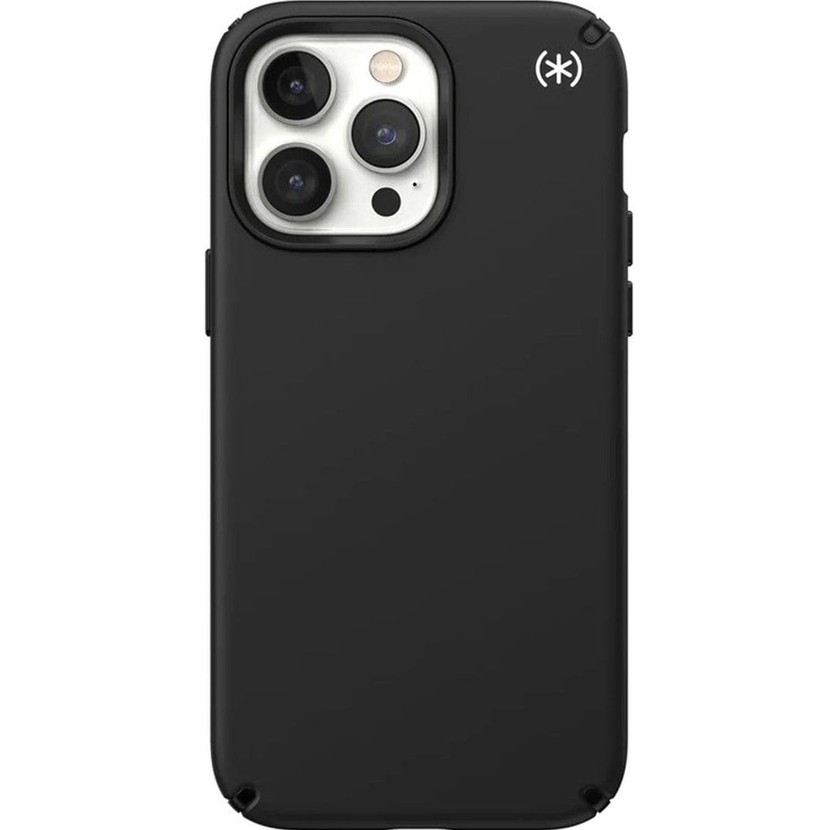 Speck Presidio2 Pro Funda Compatible con iPhone 14 Pro, Protección Caídas 4m, Bisel Elevado, Protección Antimicrobiana - Negro/Blanco